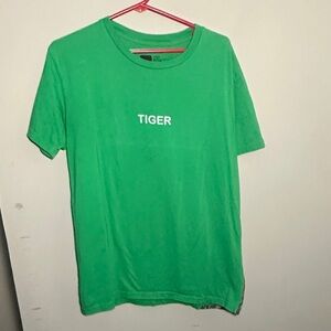 The farm Green T-Shirt with 'Tiger' Print